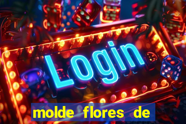 molde flores de papel para imprimir